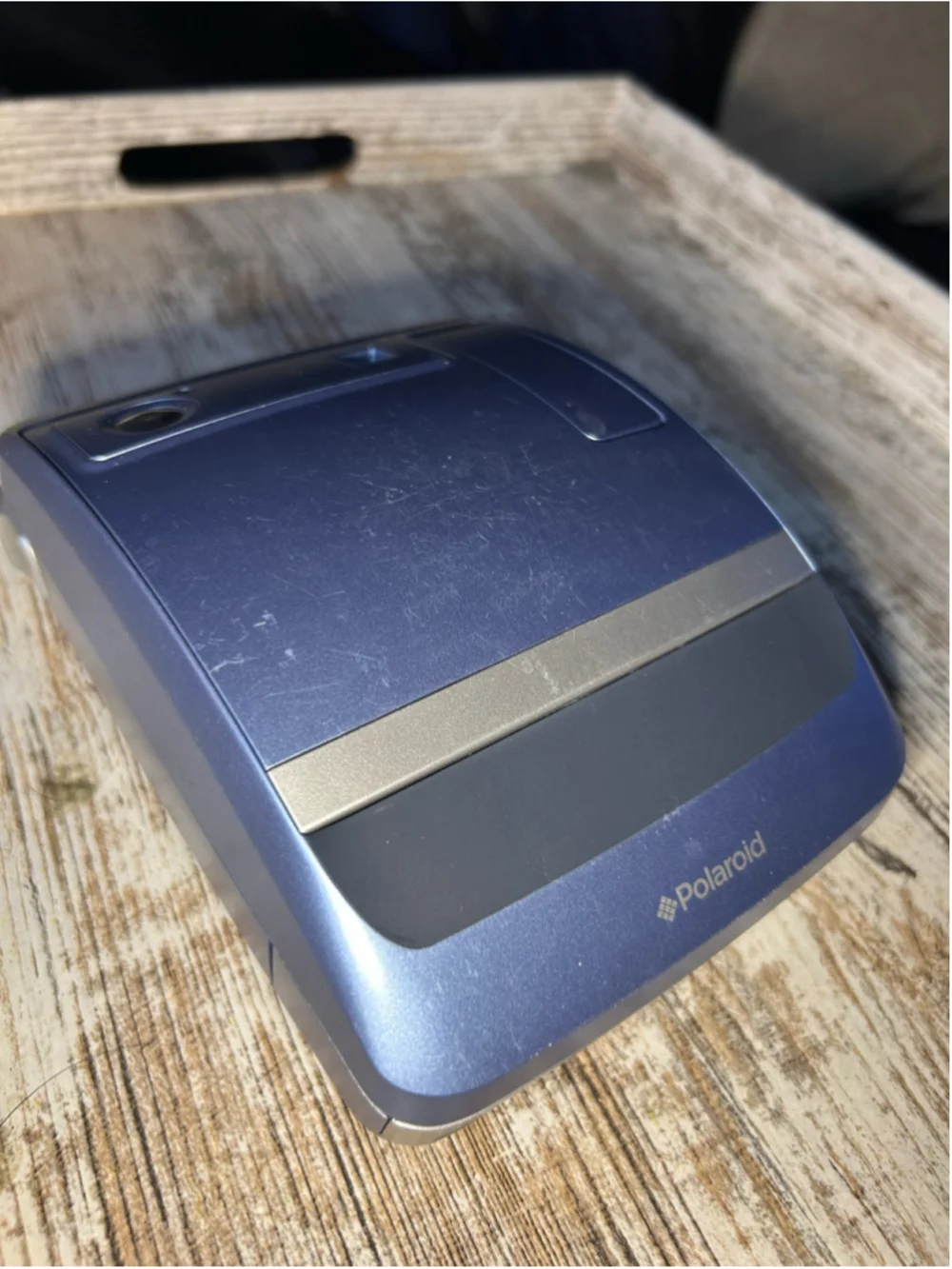 Polaroid One600 Instant Film Camera One Size Blue and Silver
